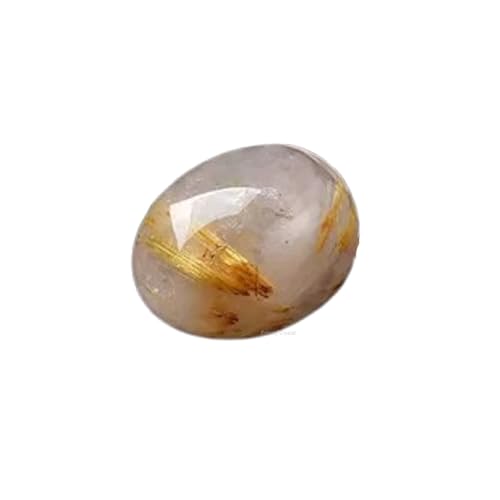 Erliway Natural Gold Rutilated Quartz Tumbled Stones and Crystals...