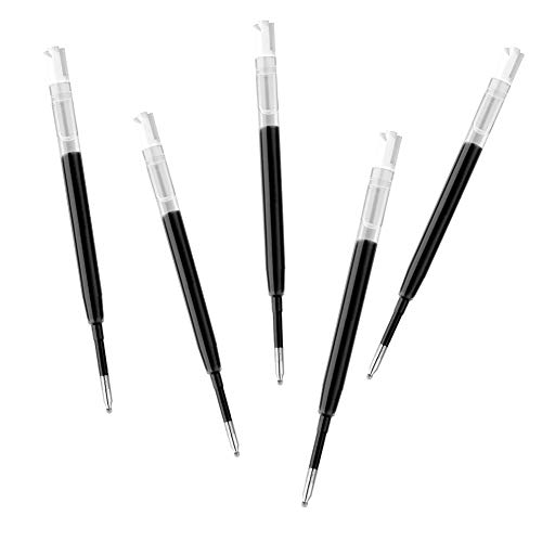 Dunbong G2 Gel Ink Pen Refills, For Retractable Gel Pens, 0.5Mm Fine Point, Pack Of 5 (Black) #TOP2