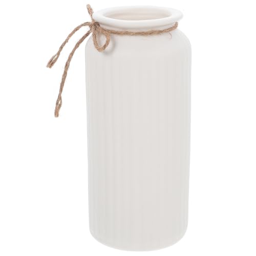 Florero de cerámica blanco para escritorio que no se deforma 2