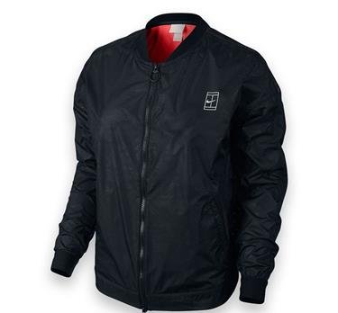 Nike レディース 秋コート ボンバーテニスジャケット S ブラック