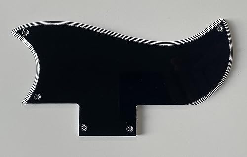 For Gibson SG 61 Style Guitar Pickguard (5 Ply Black)