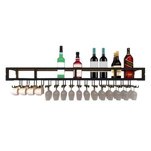 Porte-verres à vin mural en métal pour optimiser les petites cuisines sans encombrement