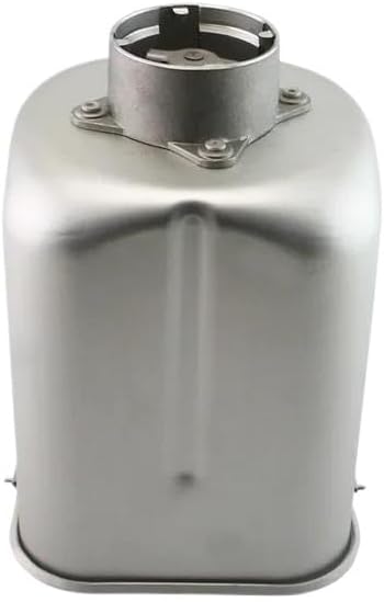 Bottom view of the bread machine bucket showing the mixing shaft