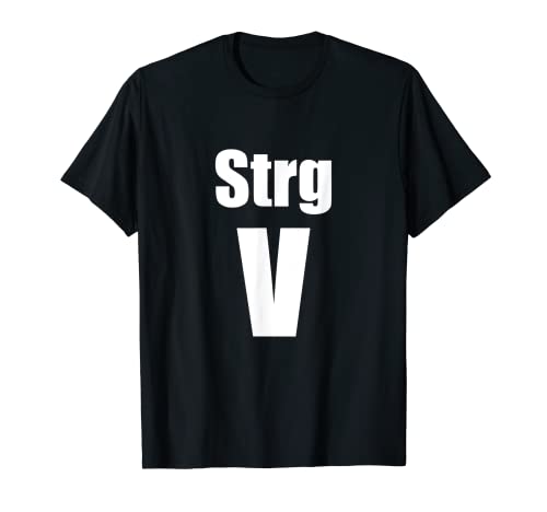 Ctrg + C/Strg + V – padres niños parejas Pasta Camiseta