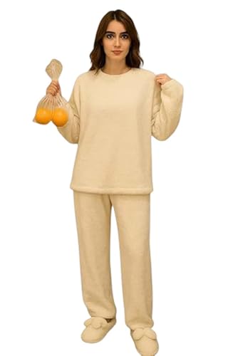 Image of KOTTY Women's Winter Lounge Set | Ultra-Soft Cozy Two-Piece Fleece Outfit for Stylish Warmth