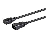 Monoprice Heavy Duty Extension Cord - IEC 60320 C20 to IEC 60320 C19, 20 Amp, 5000 Watt, 250 Volt, 12AWG, 6 Feet, Black