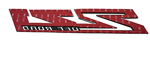 Image of 2pack New Big Z71 Off Road Emblems Side Decals 3D Badges Compatible with fits 2019-2025 Silverado Offroad Parts 84632695 (Chrome Black)