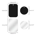 GDMINLO-Mount-Metal-Plate4Pack-for-Magnetic-Car-Mount-Phone-Holder-with-Full-Adhesive-for-Phone-Magnet-Magnetic-Mount-Car-Mount-Magnet2-Rectangle-and-2-Round