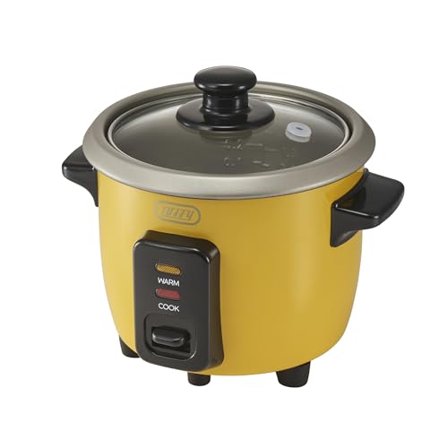 【Toffy/トフィー】 ミニ炊飯器 K-HRC1 コンパクト 0.5~1.5合炊き ふっ素加工 炊き立てご飯 カナリアイエロー