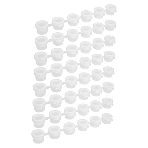 Operitacx Mini Paint Containers Lids for Boys and Girls 40pcs Paint Strips Storage Lids