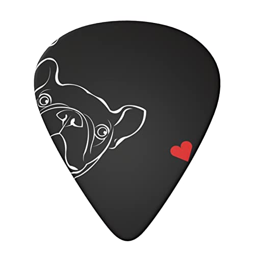 Ensemble de 6 médiators de guitare pour chien bouledogue français pour guitare acoustique, guitare électrique, basse… - Les Beatles, Paul McCartney, John Lennon, RIngo Starr, George Harrison Ensemble de 6 médiators de guitare pour chien bouledogue français pour guitare acoustique, guitare électrique, basse… – Image 4