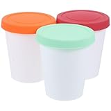 Contenants à crème glacée réutilisables : ce contenant, avec son intérieur lisse et antiadhésif, est idéal pour conserver glacée au congélateur