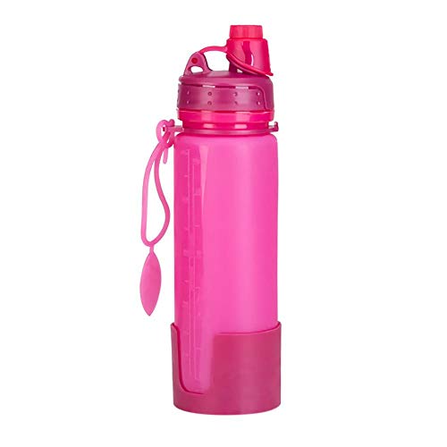 zhichu985 Best Sports Water Bottle 17.6oz BPA Free Water Bottle Leak Proof Reusable Large Water Jugs with Silicone Kettle for Fitness and Outdoor Enthusiasts