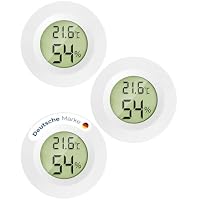 MAVORI – MAVORI® 3er Set Mini Thermometer Hygrometer rund - digitaler