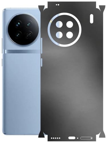 Image of AtOdds - Full Body Back Screen Guard Protector Film - Lamination Wrap Skin Sticker Compatible with VIVO X90 | Scratchproof Matte Finish (Metallic Grey)
