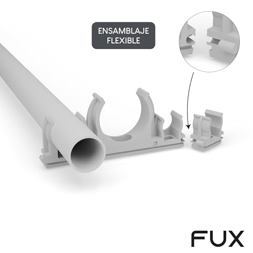 Miniatura 5 de Fux 10 Abrazaderas M16-M50-16 Mm - 50 Mm - Plástico Para Tubo De Isor