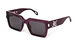 SJC108V Just Cavalli, GAFAS DE SOL SJC108V, SHINY LILIAC GLITTERY SILVER, 140/21/53, UNISEX ADULTO