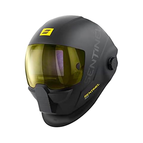 ESAB® Sentinel™ A60 Welding Helmet, Black Low-Profile Design, High Impact Resistance Nylon, Large Viewing Area 4.65 in x 2.80 in Cover