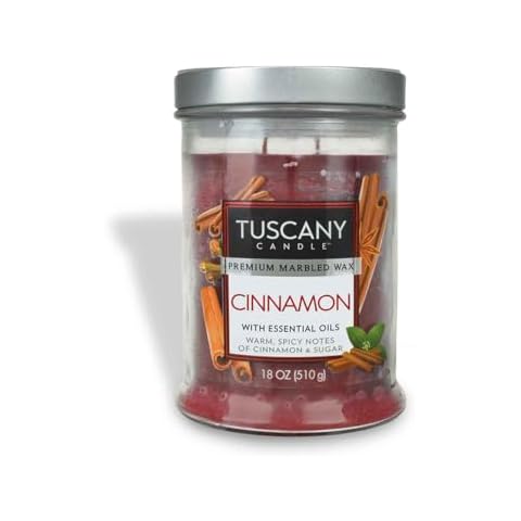 Tuscany Candle Cinnamon Long-Lasting Scented Jar Candle, 18 oz Cover