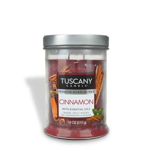Tuscany Candle Cinnamon Long-Lasting Scented Jar Candle 18 oz