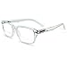 In Style Eyes Seymore Classic Retro Bifocal Reading Glasses - Cheater Glasses for Men & Women - Magnification Inset into Lenses, Non-Progressive Lightweight & Comfortable - Crystal Clear - 2.5x
