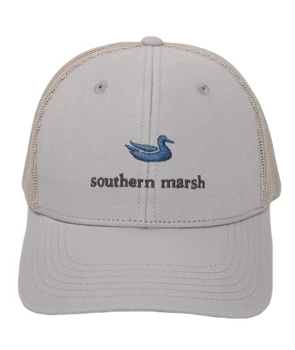 Southern Marsh, Trucker Hat - Classic, Light Gray, One Size