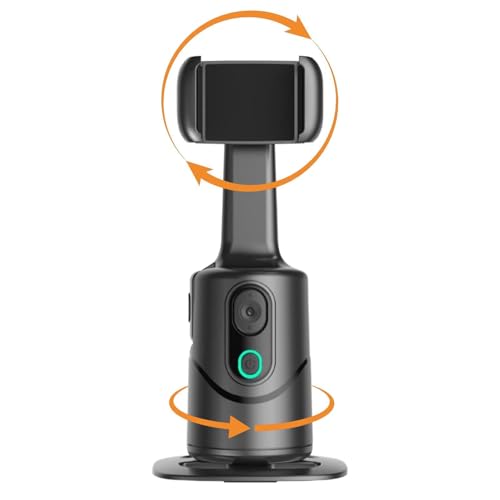Smartphone AI Tracking 360° Rotation - Intelligent Face Tracking, 3 Axis Mobile Video, Handheld Phone Filming Device, Smooth Motion Capture Equipment | Vlogging,