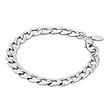 Plateado Lotus Pulsera para Mujer Acero Inoxidable
