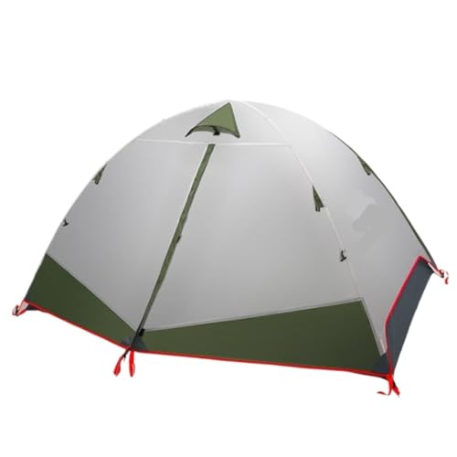 Carpa doble espaciosa y ligera para camping al aire libre miniatura 1