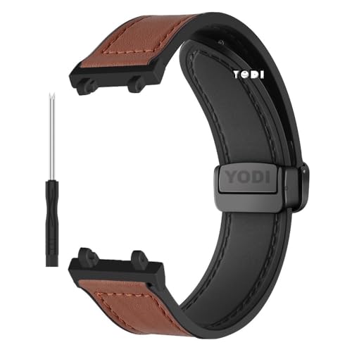 Image of YODI Strap Band Compatible with Amazfit T-Rex 2 Smartwatch Only Soft Silicone | Nylon | Chain | Leather Watch Straps with Installation Adjuster Tool For Amazfit TRex 2