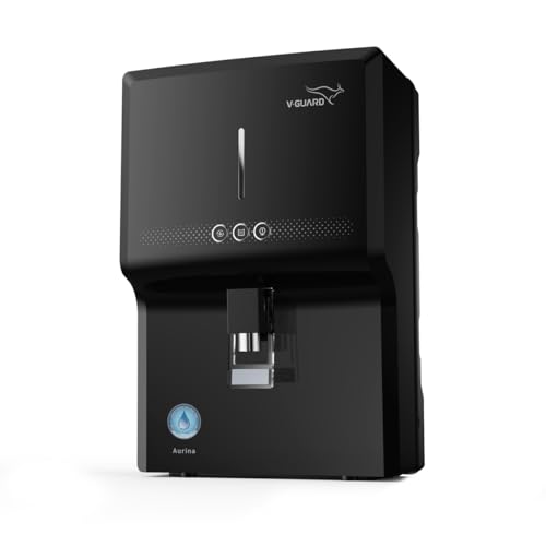 Image of V-Guard Aurina RO+UF Water Purifier | DuoGuard Filter Technology | Free Service Plan worth INR 2100 + Proactive Service | Reduces Water Wastage by 30% | 100% RO Purified Water | 7 Stages | 7 L