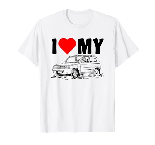 Amo la mia Panda Auto Italiana Maglietta