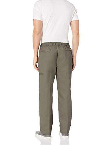 Benefit Wear Mens Adaptive Full Elastic Waist Twill Pants with Hook-and-Loop Waistband & Fly2