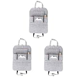 3 Stuks Reis Autostoel Organisator Auto Opslag Organisator Achterbank Auto Organizer Reis Accessoires Organizertassen Voor Op Reis Meerdere Zakken Tissue Kind