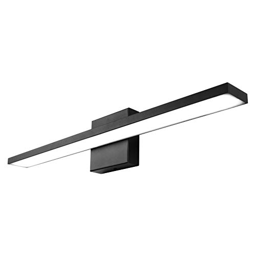Ralbay 24 inch Modern LED Black Vanity Light 20W Frosted
