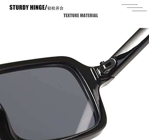 UV400 Men Women Leopard Blue Sunglasses Retro Rivets Decoration Gradient Shades Fashion Square Earwear2