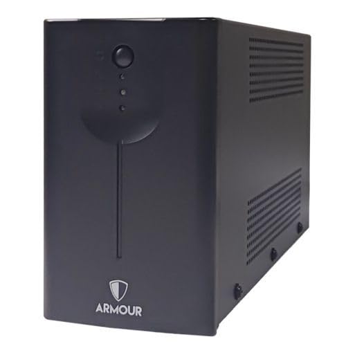 Image of PowerArmor 850VA UPS, 480W, LED Indicators, 2x UK Plugs, 2x RJ45, 1x USB, Built-in AVR, Software Monitoring (850 VA)