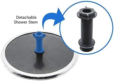 Duschkopf 1pc 25cm Kunststoff Runde Form Regen Powered Dusche Top Dusche Dach Kopf Düse Zubehör Kabine