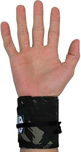 Munhequeira Tecido Crossfit Pro Trainer Vrap (CAMUFLADO CINZA)