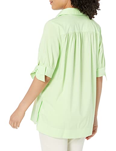 Foxcroft Womens Vivien Elbow Sleeve Stretch Tunic Shirt, Sweet Kiwi, 16 Us #TOP2