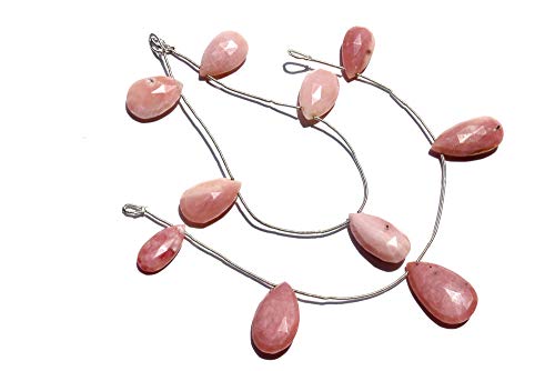 Perles en vrac d'opale rose naturelle pour créer vos bijoux d'été