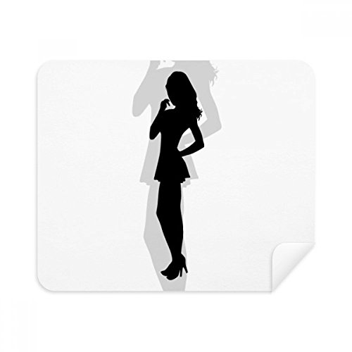 Chiffon de nettoyage 2Pcs en suède anti-trace pour écran téléphone et lunettes