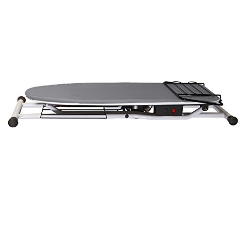 Reliable The Board 550VB Professional Vacuum Table, 110V, Heated Surface, Laundry Rack, Ironing Station Support, Quick Fold Up, Tube Frame Construction, 16 Inch x 48.5 Inch Pressing Dimensions
