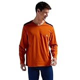 Label OEKO-TEX Standard 100 Athena - Ensemble Pyjama Long Homme, Ecopack- Jersey 100% Coton Respirant - T-Shirt Manches Longues + Pantalon - Label Oeko-TEX® Standard 100