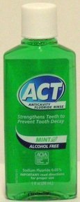 Act Anticavity Flouride Rinse (mouthwash) -1 oz (green)