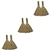 minkissy 6 Pcs Kitchen Cleaning Broom Chinese Broom Portable Broom Natural Palm Household Cleaning Brushes Tiny Hand Broom Vintage Broom Thai Child Miscanthus Cleaning Sweep Small