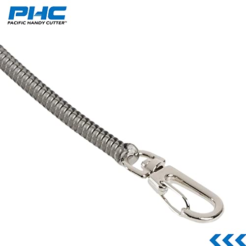 Pacific Handy Cutter CL36 Clip-On Coil Lanyard, For Utility Knives, Safety Cutters, and Hand Tools, Extends to 48 Inches, Safe Tool Retention - Thumbnail 3
