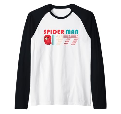 Spider-Man t-shirt baseball raglan retro classique vetement vintage homme Marvel