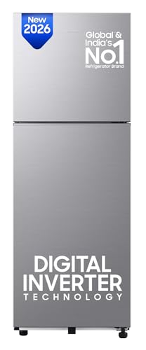 Image of Samsung 236 L, 3 Star, Digital Inverter, Frost Free Double Door Refrigerator (RT40H28W3QHL, Gray Silver, 2026 Model)