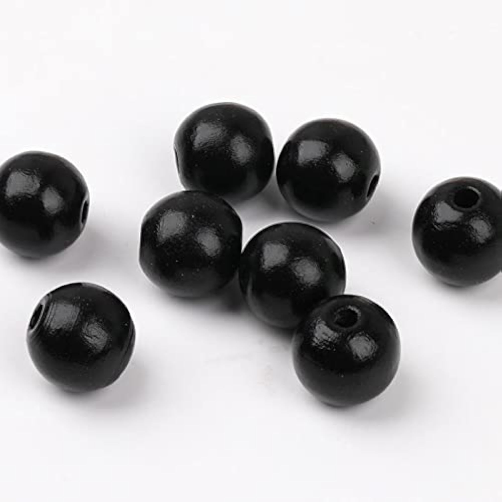 Round Wooden Beads for DIY Bracelet Crafting